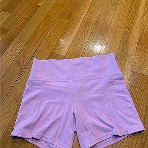 Athleta Women's Lavender High-Waisted Shorts